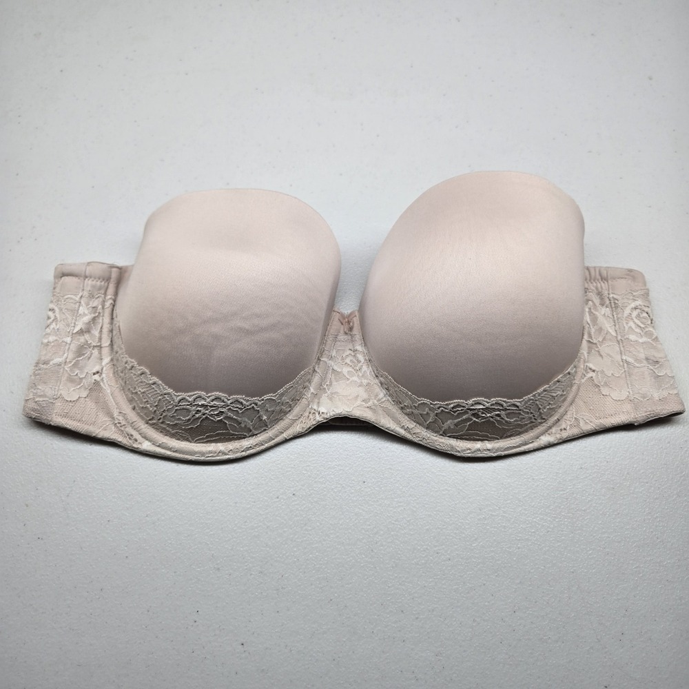 Torrid Curve Women Bra 44DD Pink Push Up Underwired Lace READ
